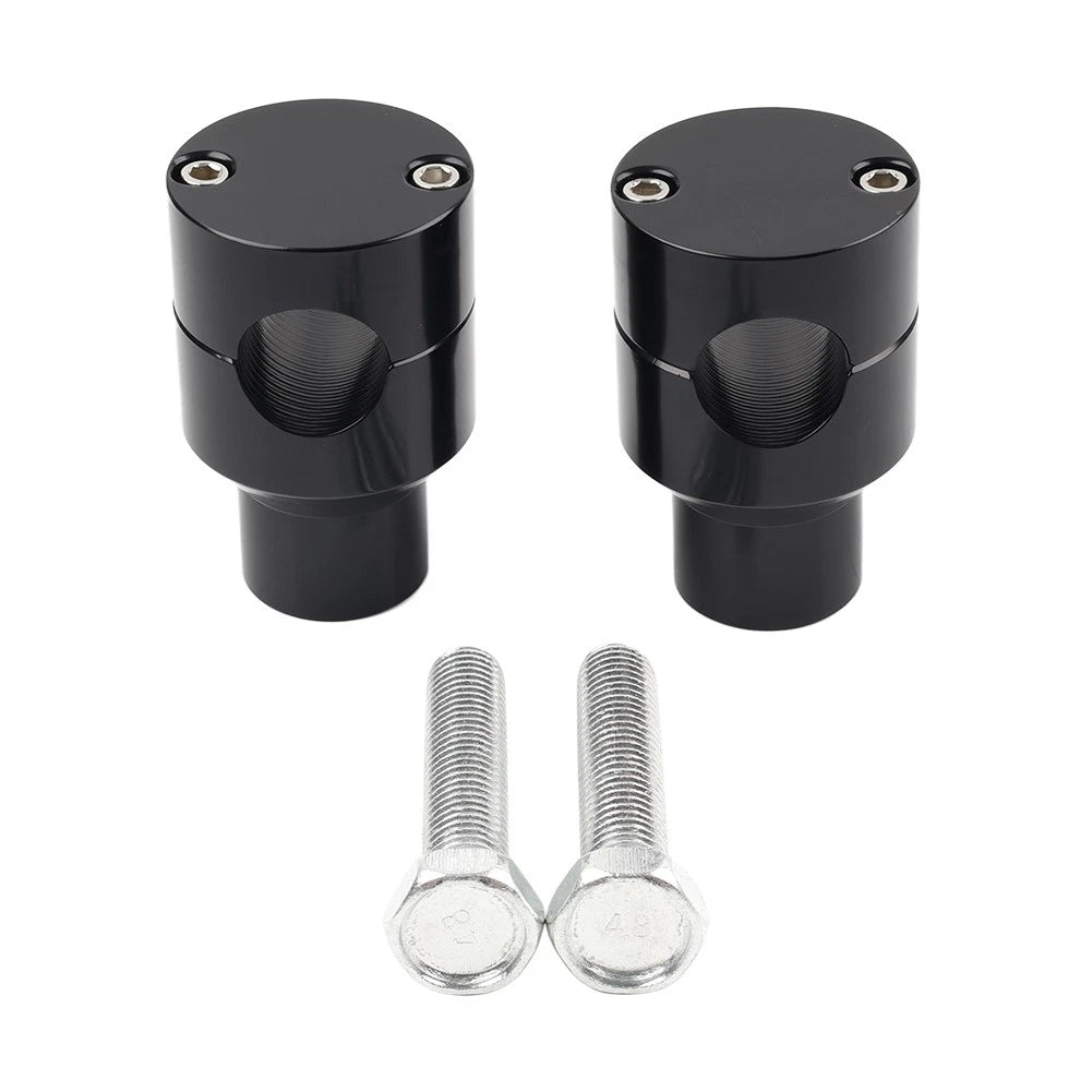 7/8" Handlebar Riser Clamp Mount Kit for Harley, Honda (Fits )