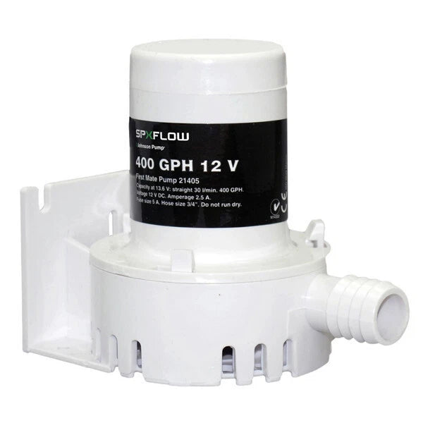 Johnson Pump 21405 Bilge Pump for First Mate 400 GPH (Non-Automatic)