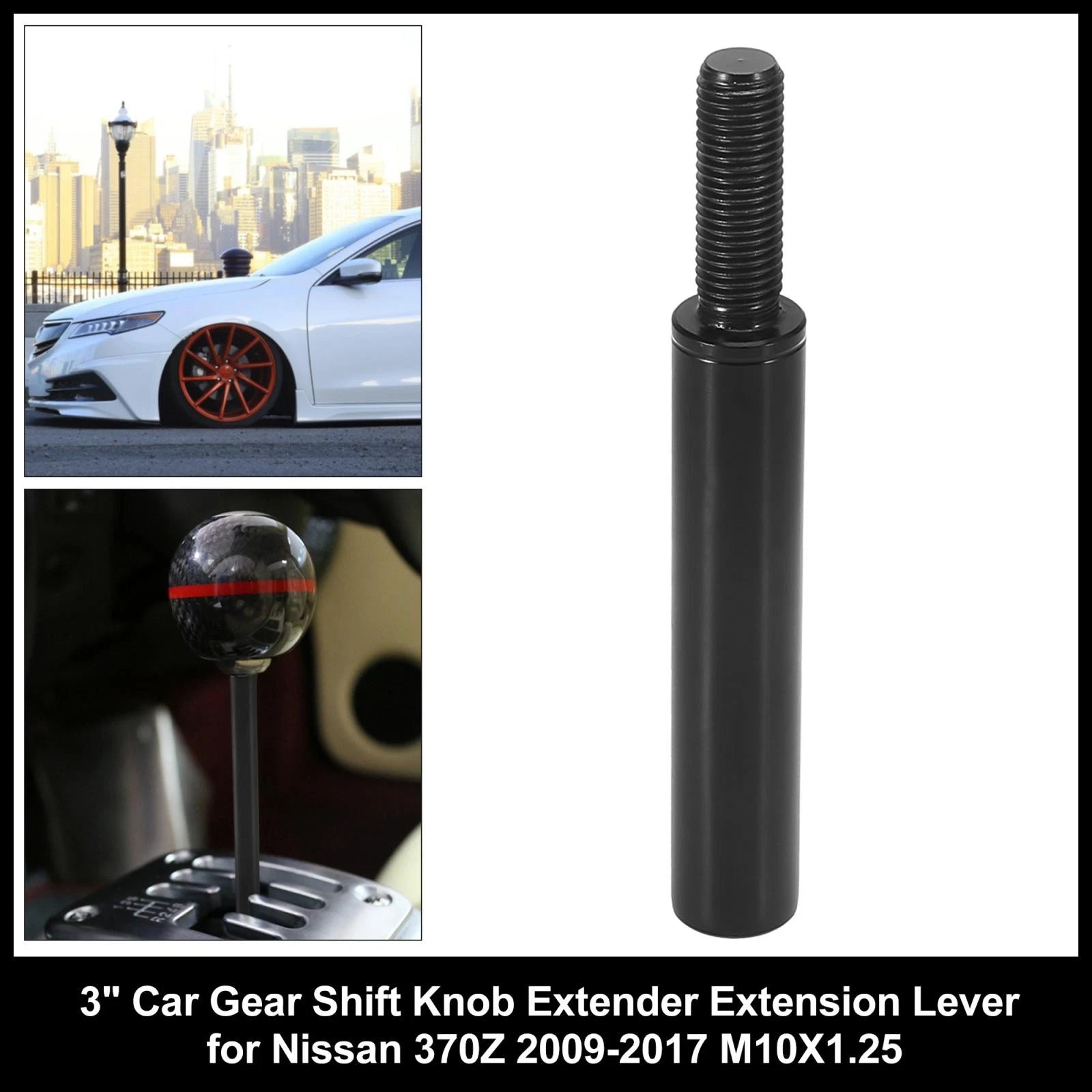 Gear Shift Knob Extender for Nissan 370Z M10x1.25 (2009–2021)