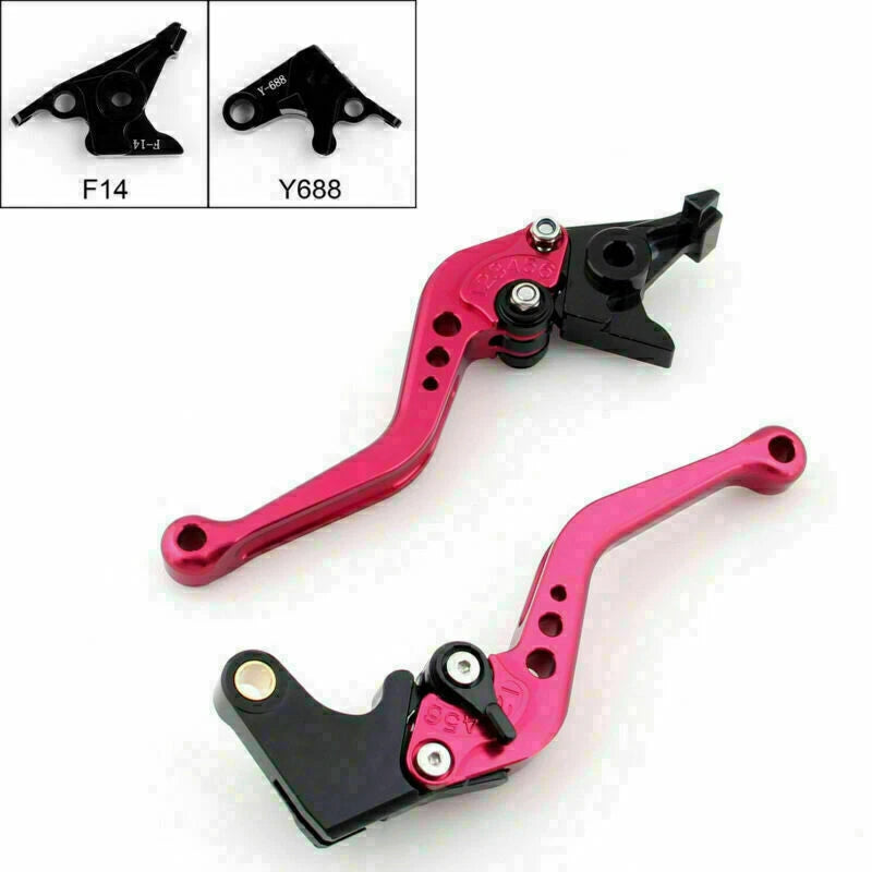 Short Brake Clutch Levers for Yamaha YZF R1 R6 FZ1 R6S (2000–2023) Red T9