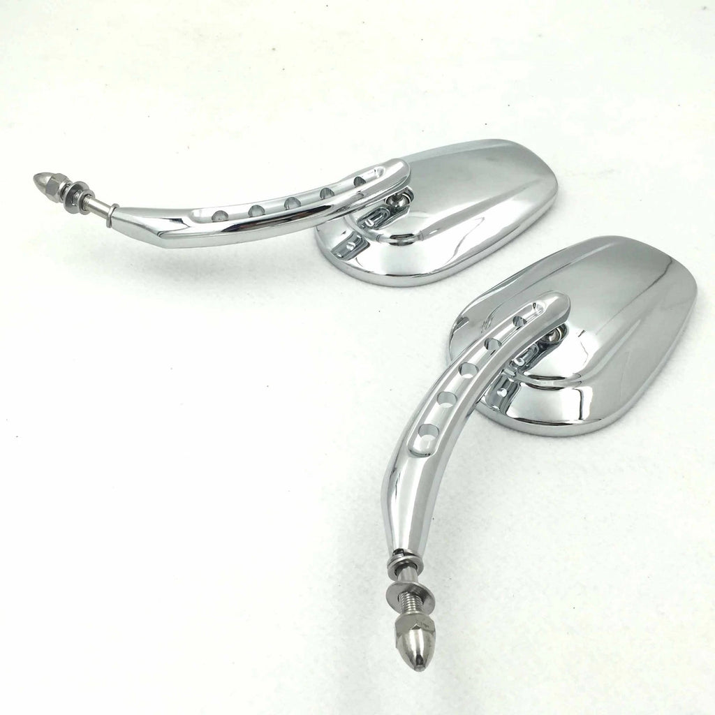 Chrome Big Side Mirrors for Harley Dyna (2006–2023)
