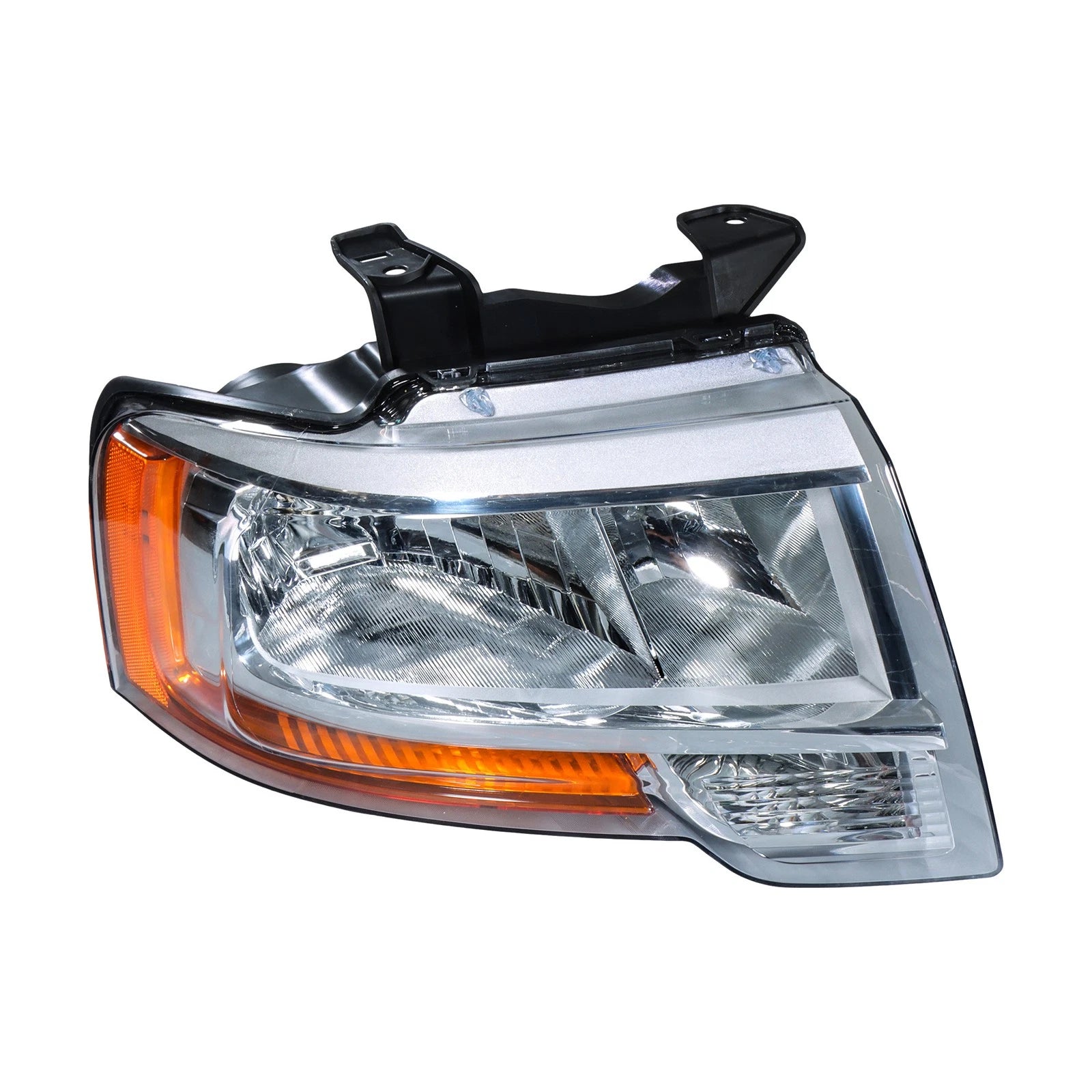 Headlight Assembly Passenger Side for Ford Expedition (2015–2017) Halogen Chrome