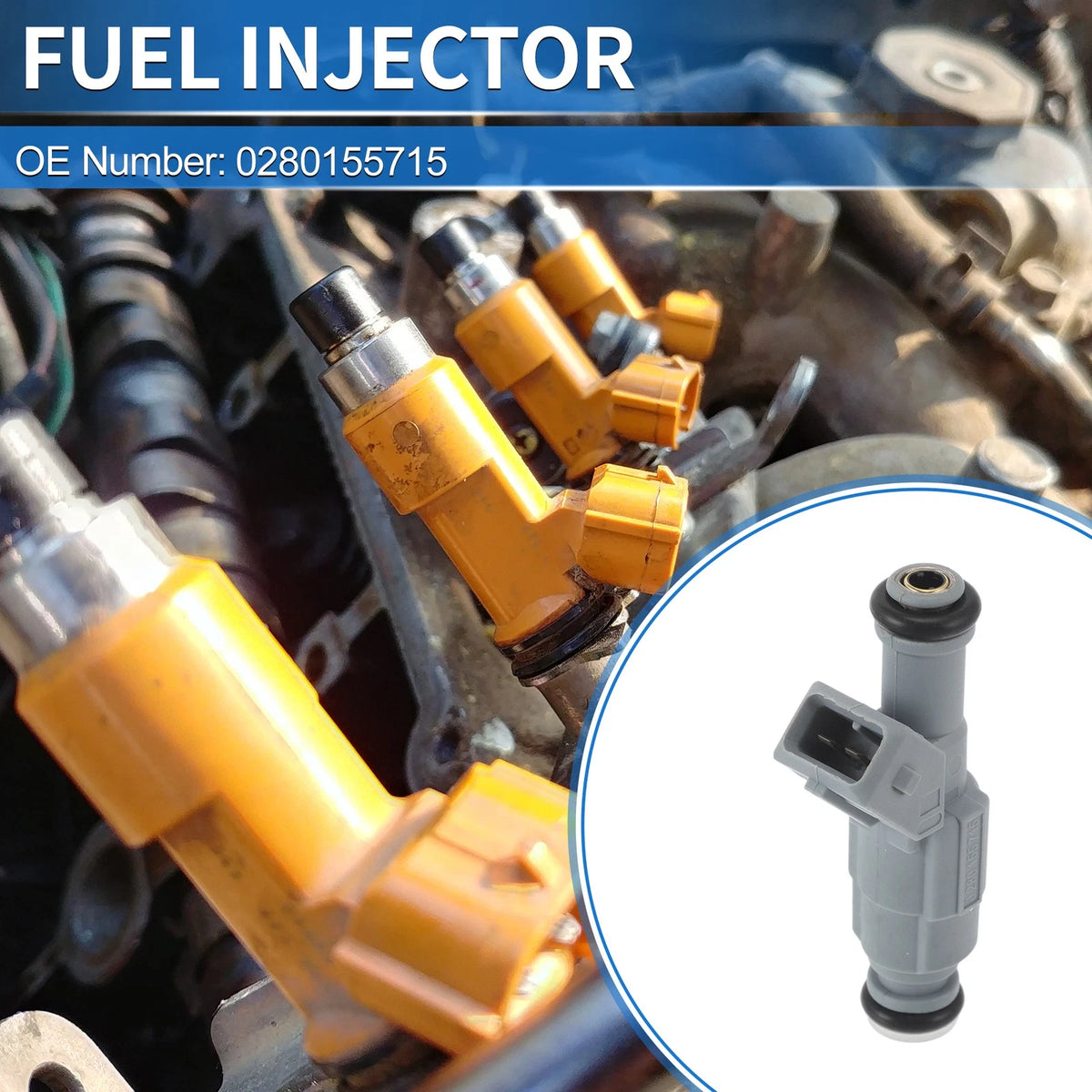 Fuel Injector Replacement for Dodge Ram 1500 2500 3500 (5.2L 5.9L) (1994–2001)