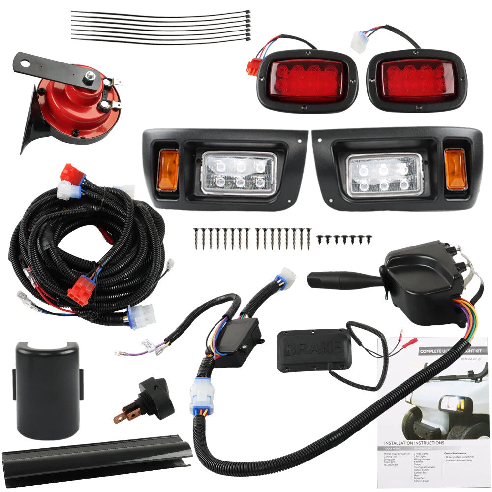LED Headlight and Tail Light Kit for Club Car DS (1993–Present)