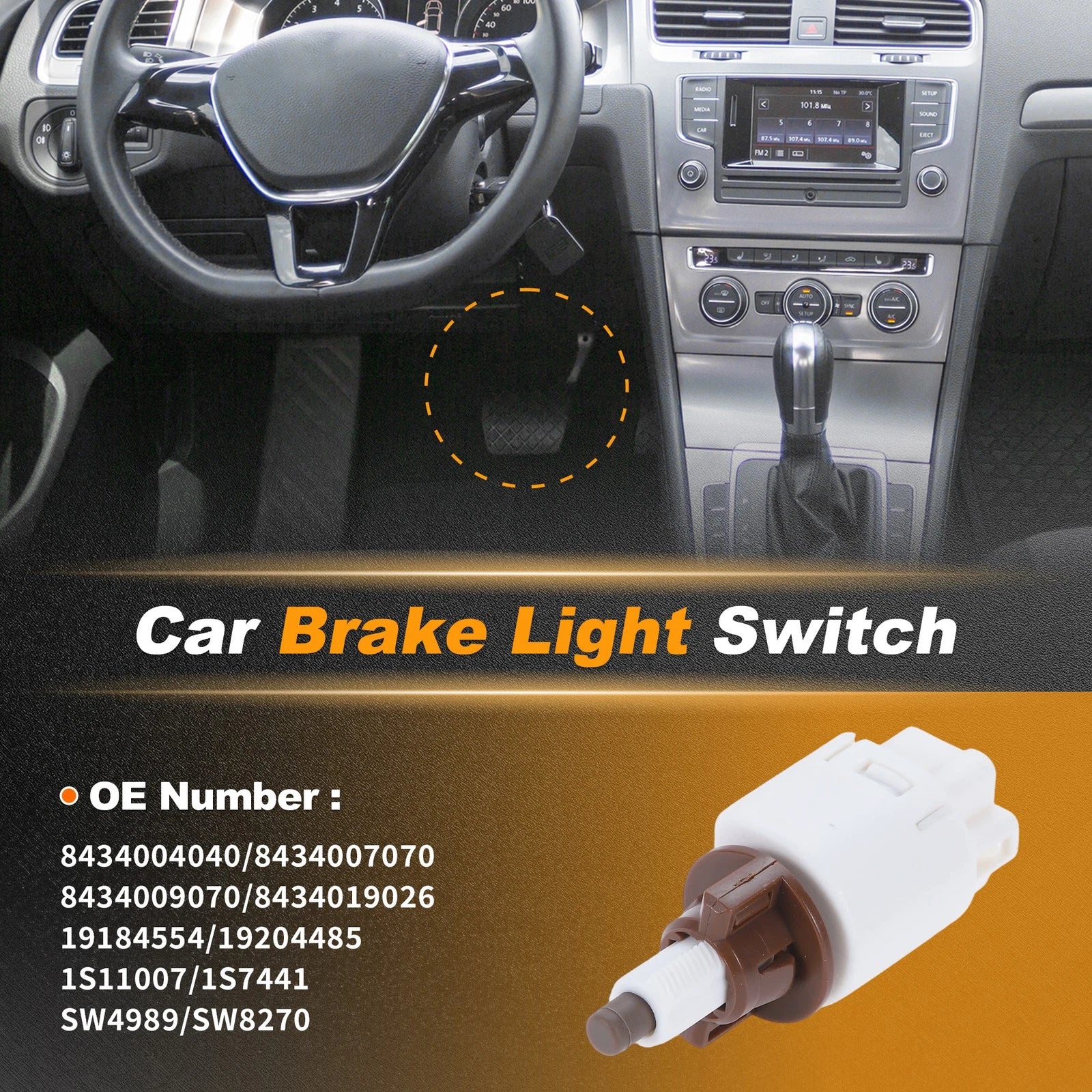 Brake Light Switch for Lexus ES350 2012 Parking Light Stop Lamp Switch