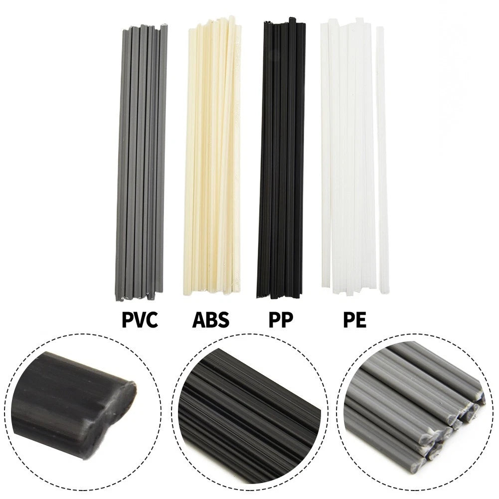 Welding Rods Set of 4 Flat Grey/Black/Beige/White 200x5x2.5mm