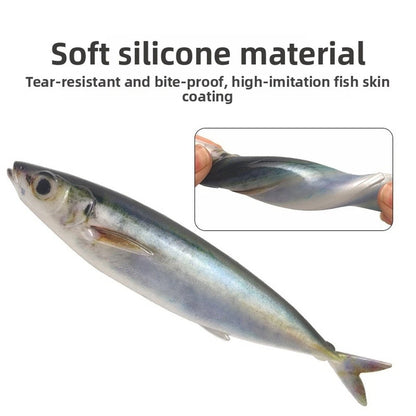 Silicone Mackerel Lure 15cm 33.5g for Bass Trout