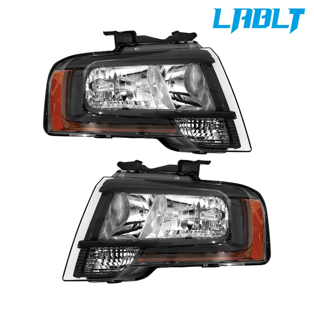 Set of 2 Halogen Headlights for Ford Expedition (2015–2017)