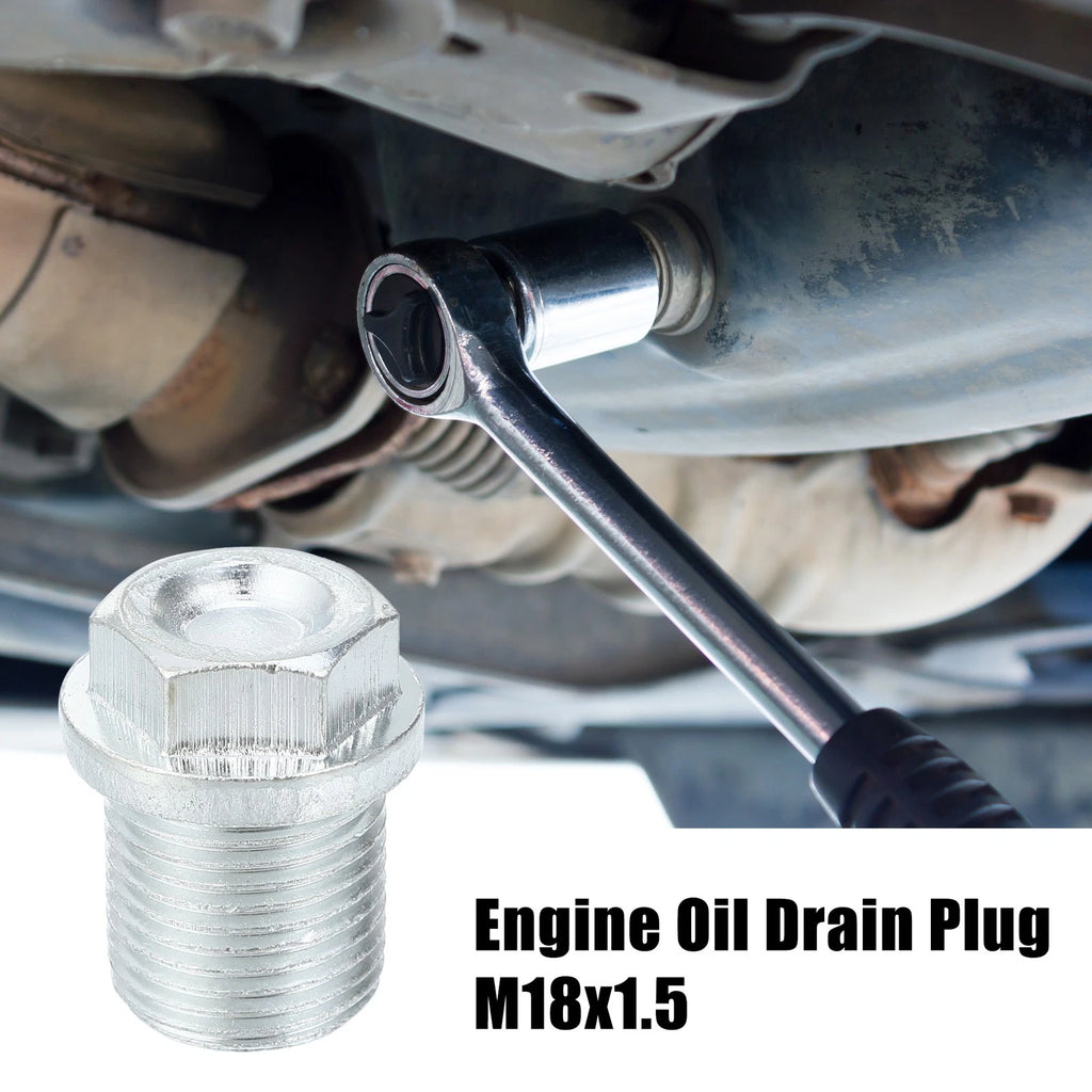Engine Oil Drain Plug 4pc Replacement with Seal for Volvo (2005–2014)