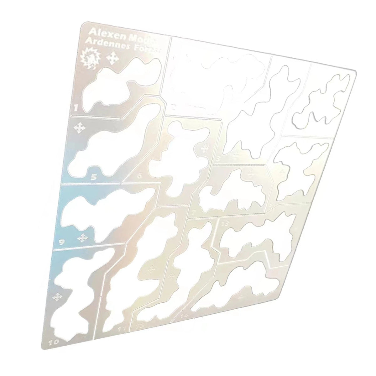Stenciling Template for Model Craft (1/35, 1/100)