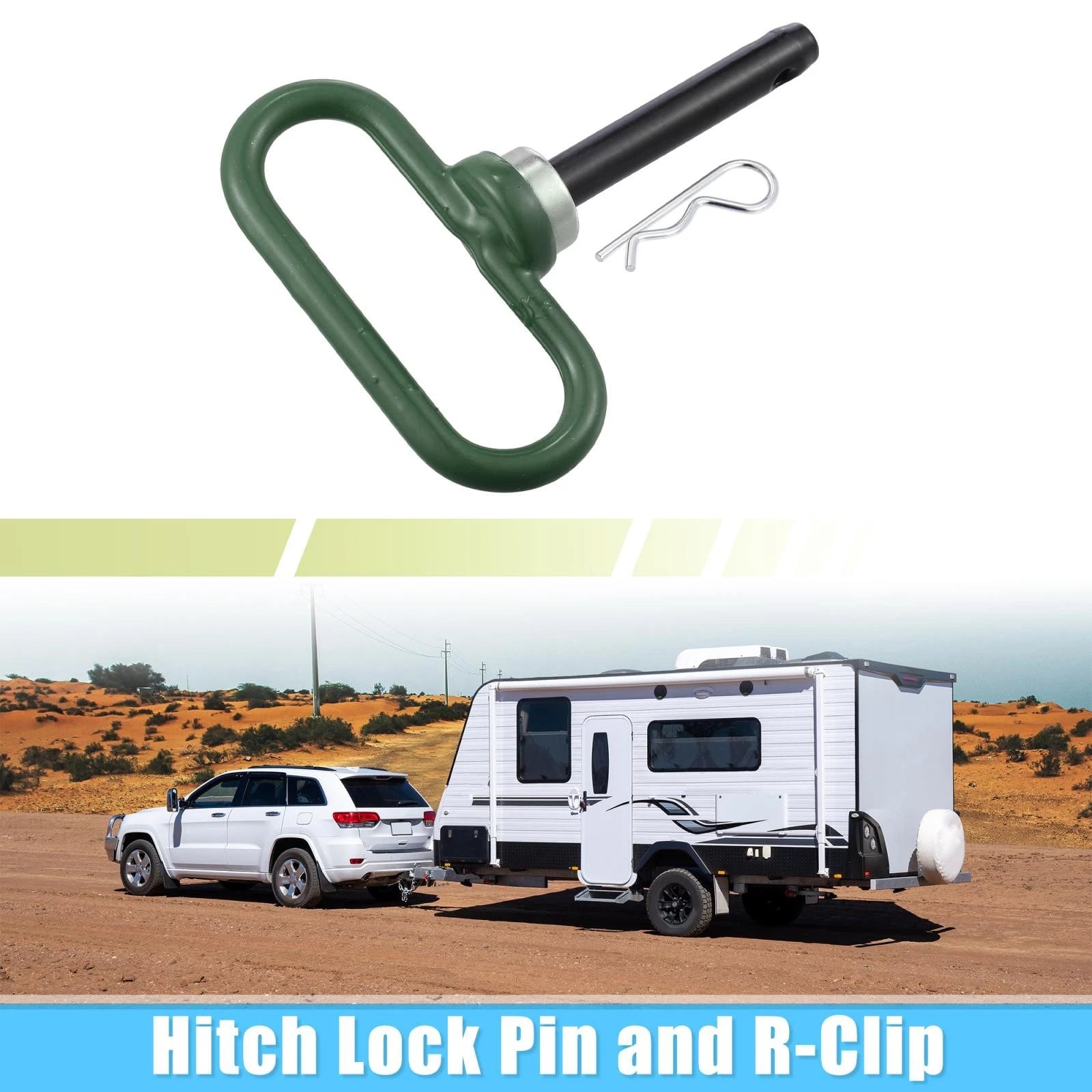 Magnetic Trailer Hitch Pin Clip Replacement for Lawn Mower (5–3.5 in) (2005–2015)