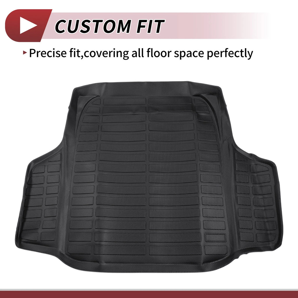 Cargo Liner Rear Trunk Mat for Honda Accord (2013–2017) TPE Long Grid