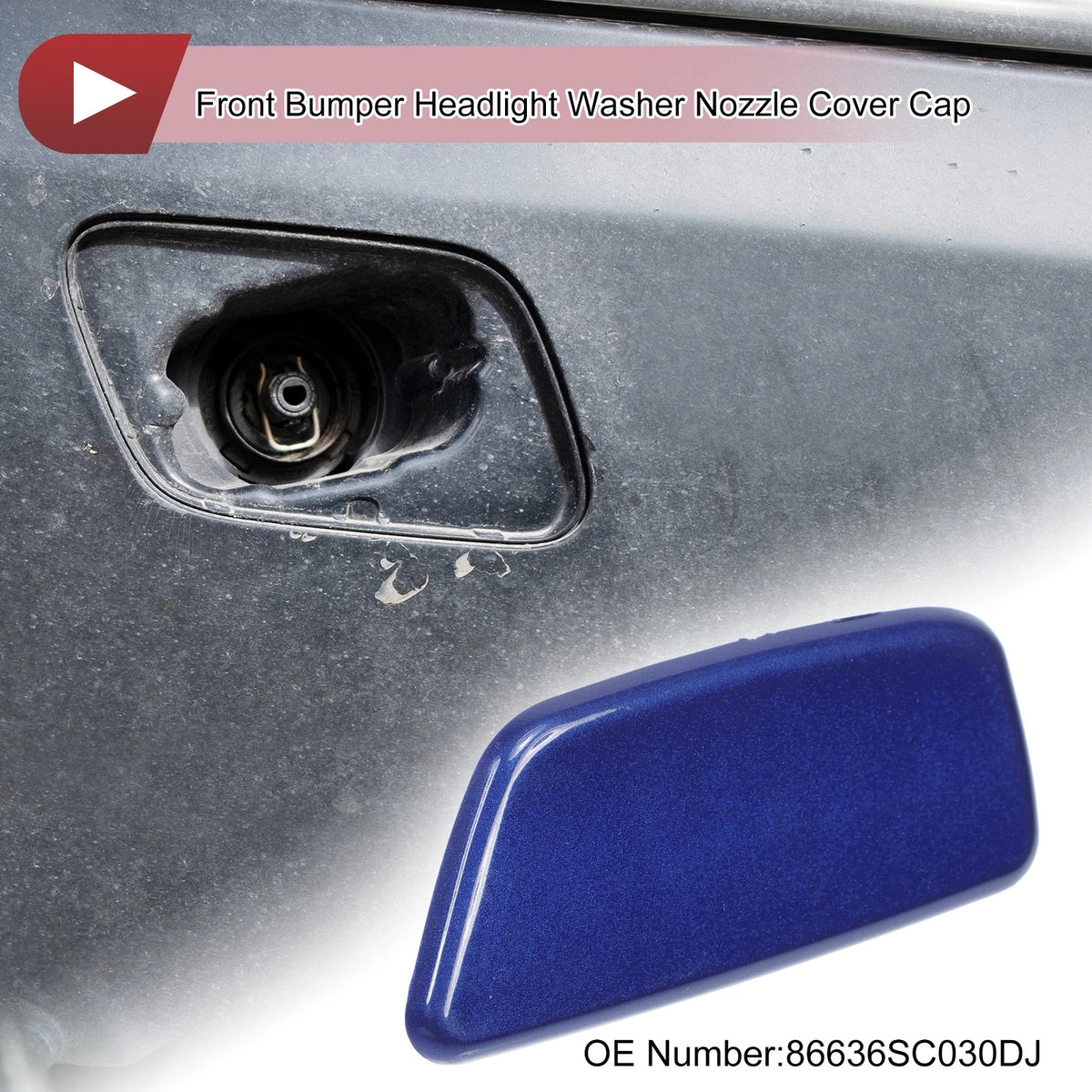 Front Left Washer Nozzle Cover Cap Replacement for Subaru Forester (2009–2012)