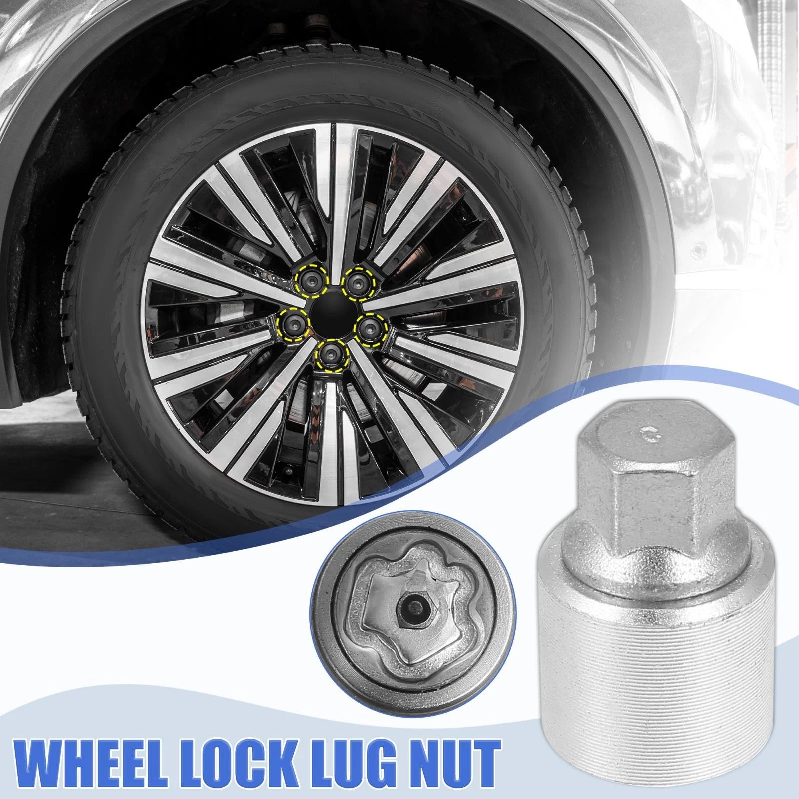 Wheel Lock Lug Nut Key Removal for Audi A4L A5 A6L Q2L (2009–2024)