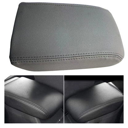 Center Console Armrest Cover for Golf 7 (2013–2020) Black Leather OEM Style