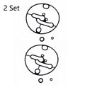 Set of 2 Carburetor Bowl Gaskets for Nikki Briggs & Stratton (N/A) 698781 796184 799727
