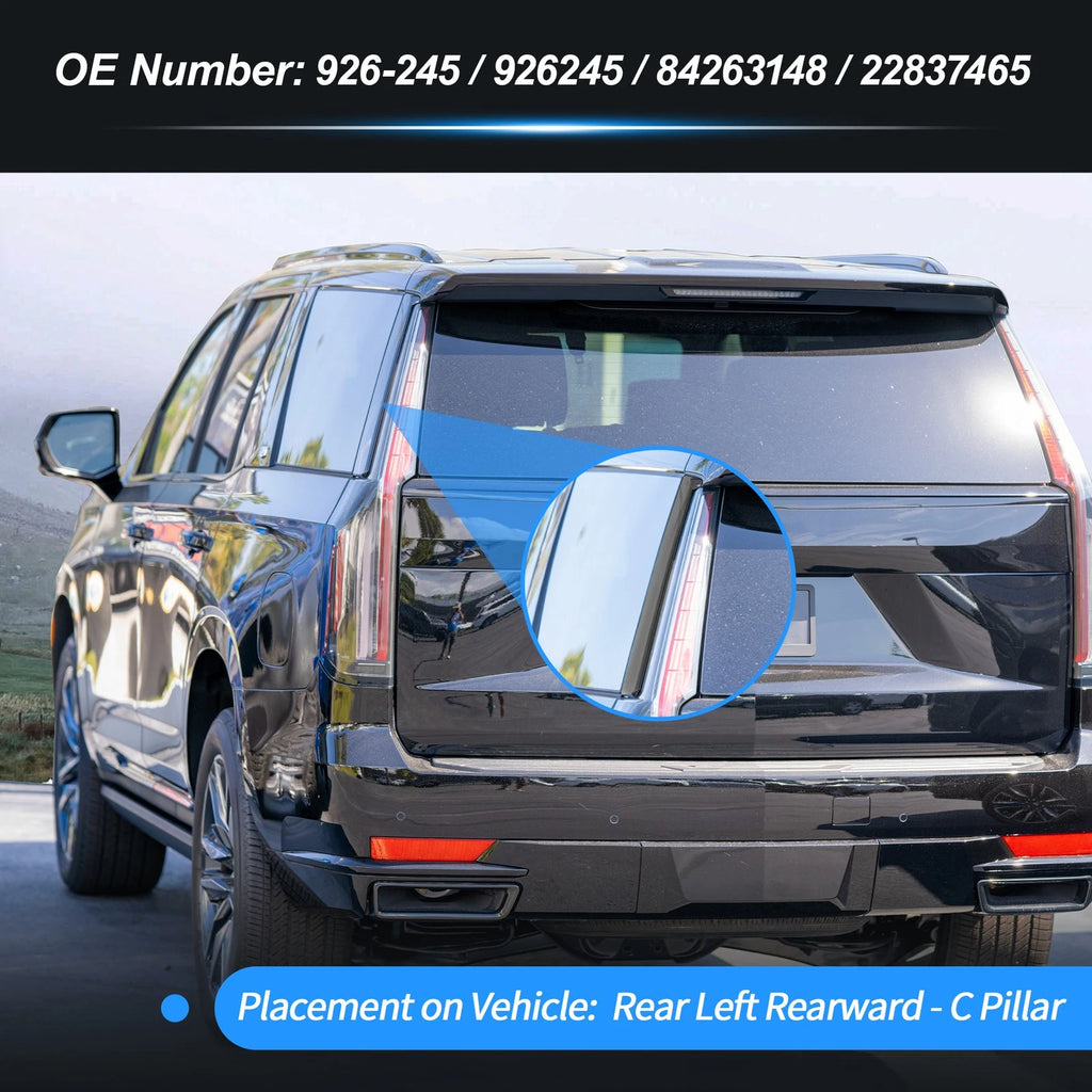 Rear Left C Pillar Window Cover Trim Replacement for Chevrolet Tahoe (2015–2018)