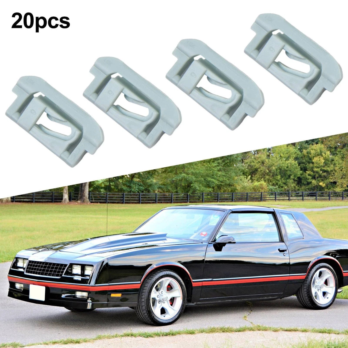 20 Clips for G Body Windshield & Rear Window Trim Molding