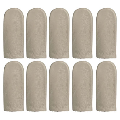 10pcs Cowhide Finger Cots for Manual Work Safety