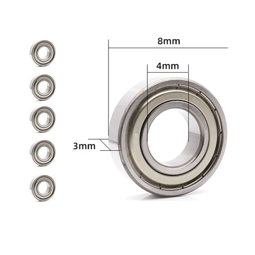 5X Bearings for Mini Pneumatic Chamfering Machines (4mm x 8mm x 3mm)