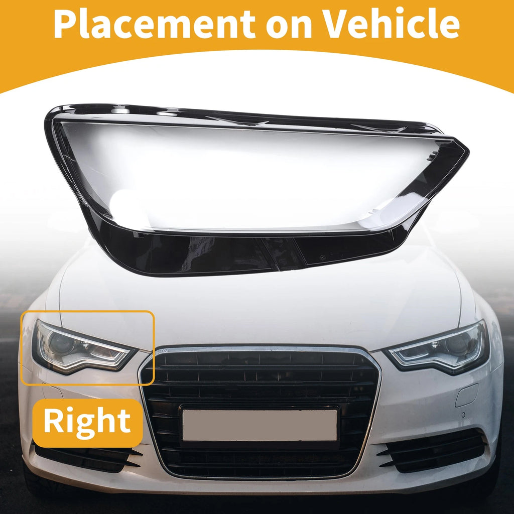 Front Right Headlight Lens Cover Replacement for Audi Q5 (2021–2022)