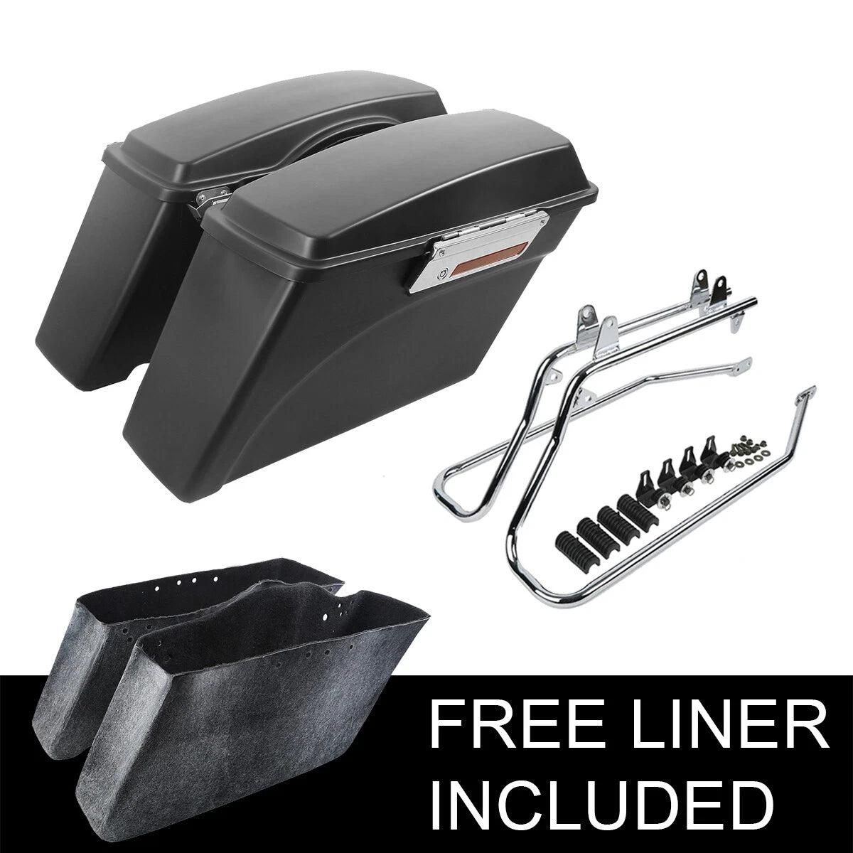 Saddlebag Conversion Brackets for Harley Softail Fatboy (1986–2017)