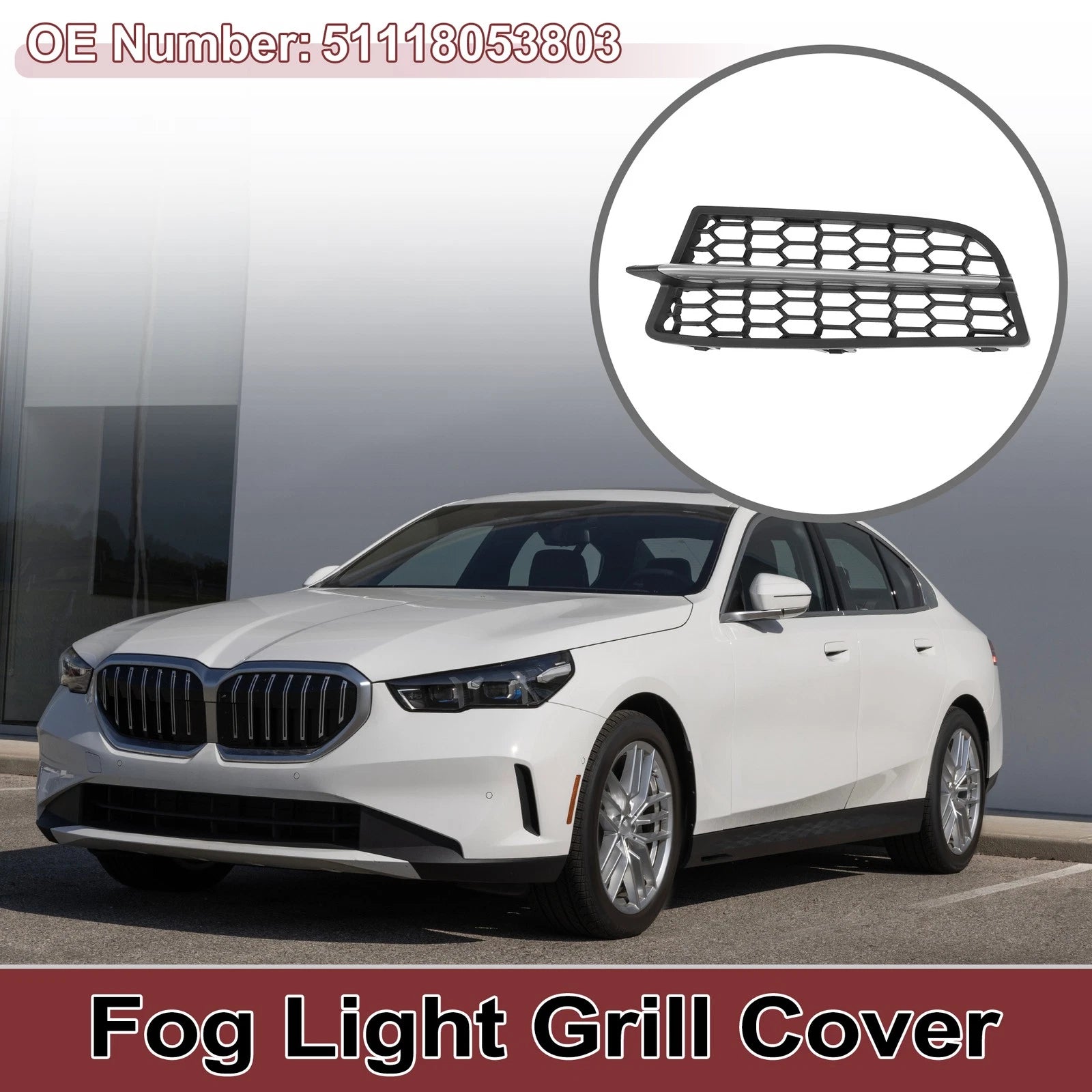 Front Left Fog Light Grill Replacement for BMW 1 Series (2011–2015)