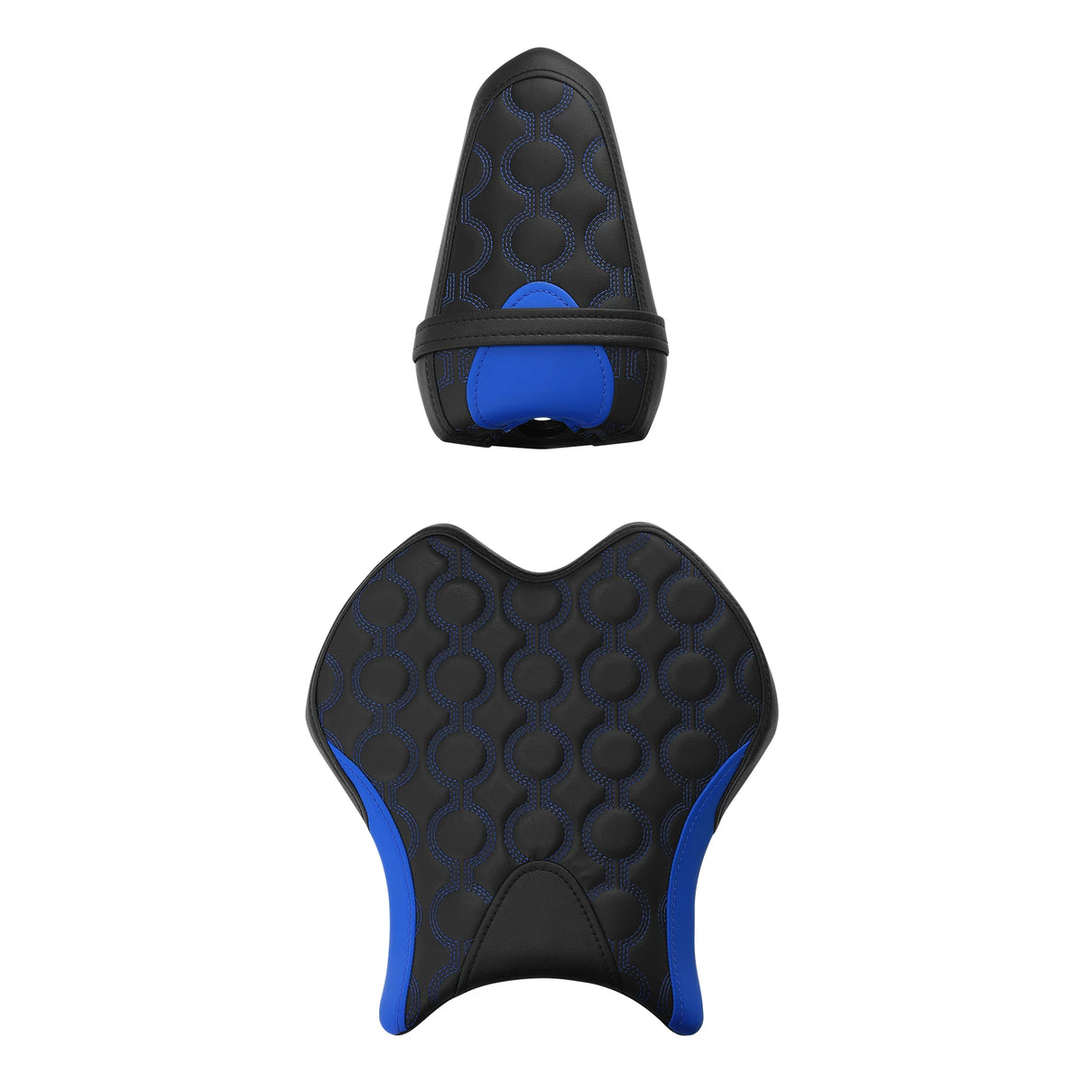 Seats for Yamaha YZF R6 (2017–2022) - Black Blue Rider Driver Passenger