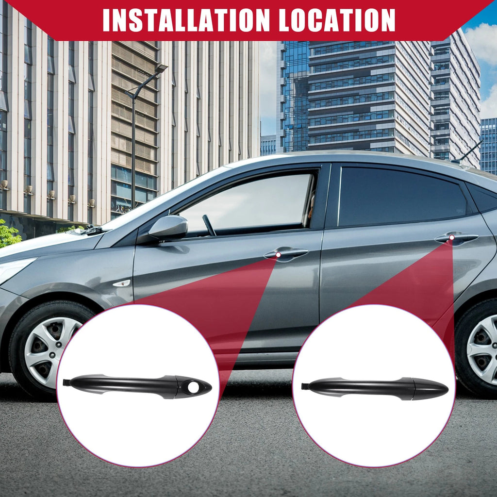 Door Handle Assembly Replacement for Hyundai Accent Front Rear (2006–2011)
