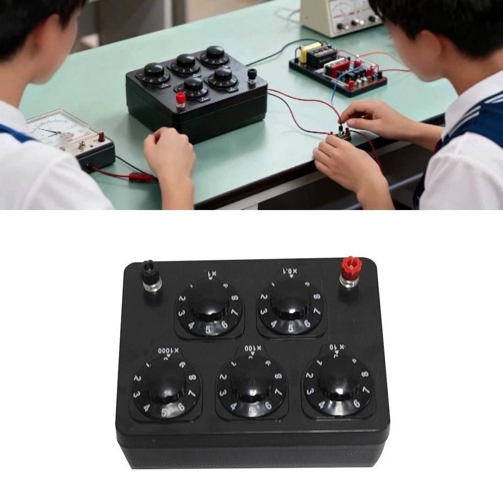 Resistance Box for Physics Lab Equipment (0 to 9999.9 Ohms)