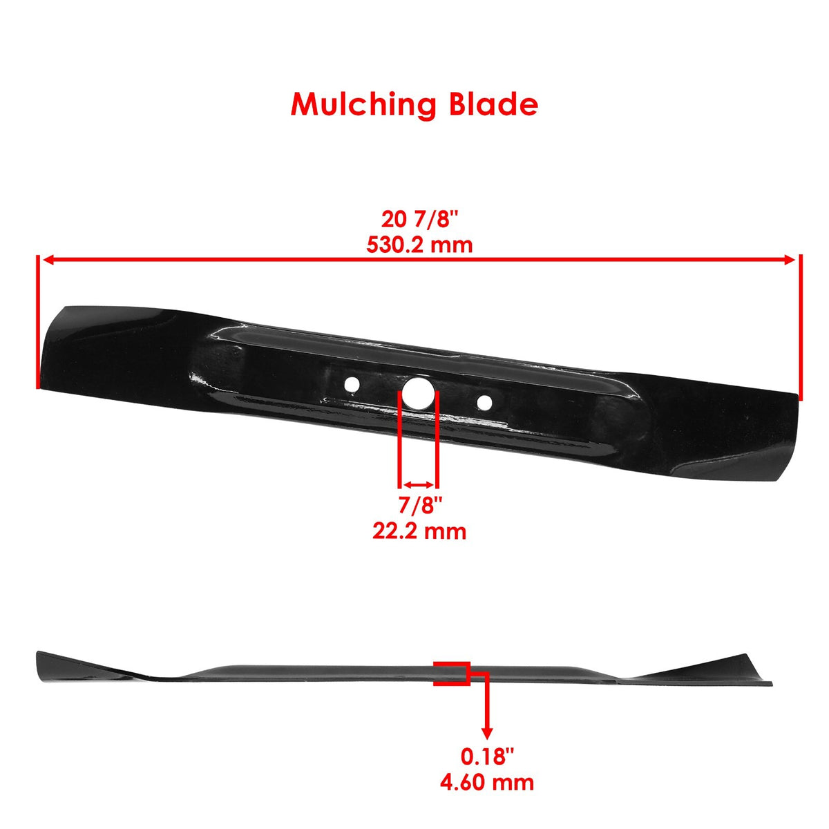 Rotary Mulching Blade Replacement 21 Inch for John Deere JA60 JA62 (2009–2017)