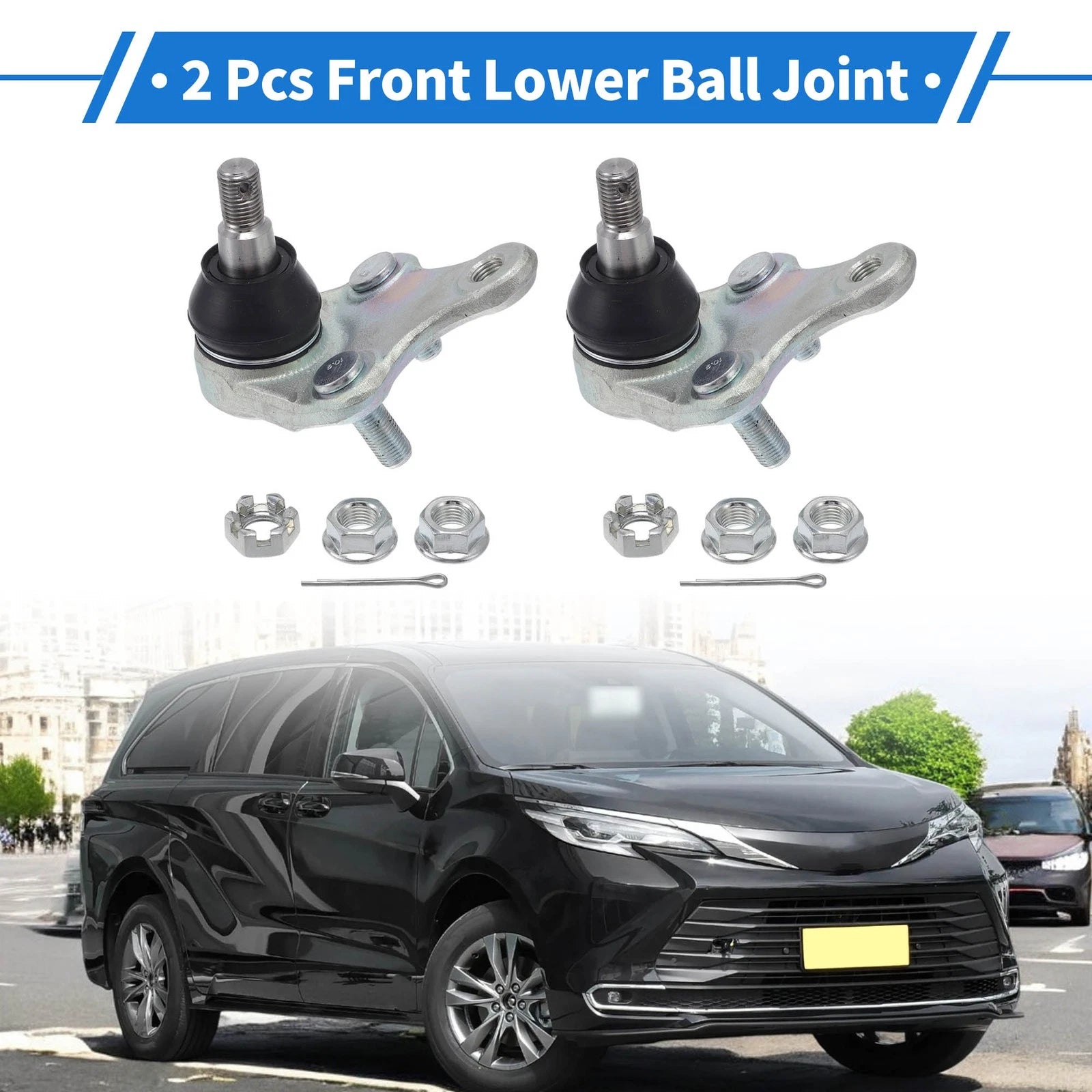 2 Pcs Front Lower Ball Joints Replacement for Toyota RAV4 (2006–2018)