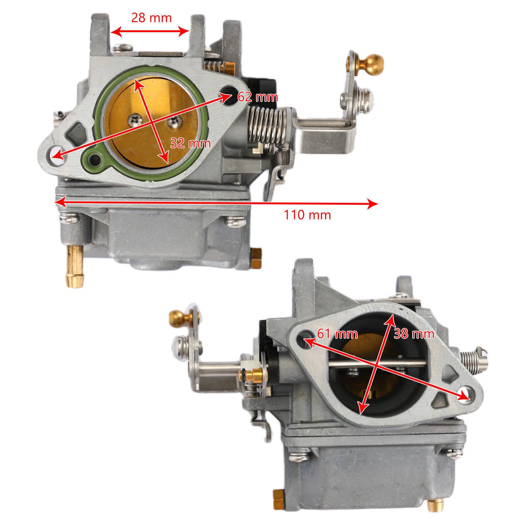 Carburetor Assembly for Yamaha 30HMH 2 Stroke 30HP (1969–1979) 69S-14301-10