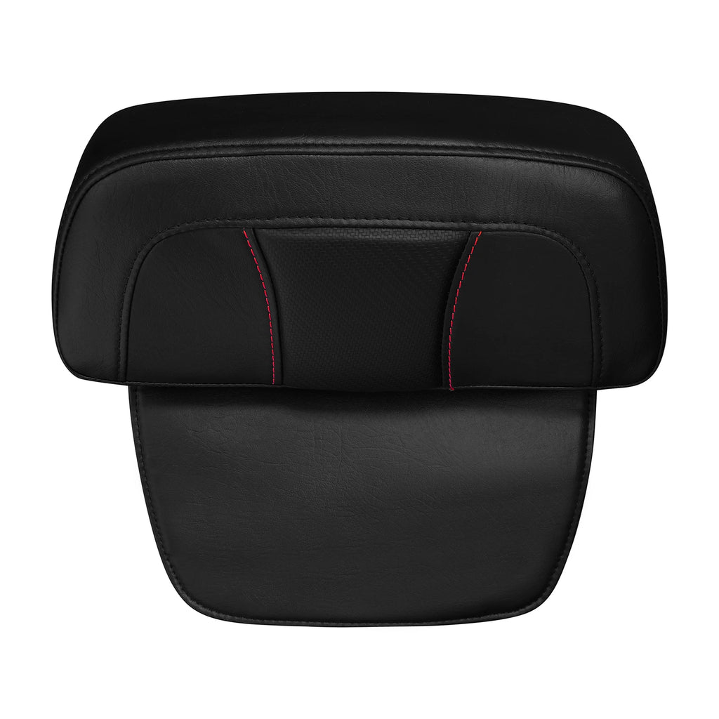 Black Razor Chopped Backrest Pad for Harley Touring (2014–2025)