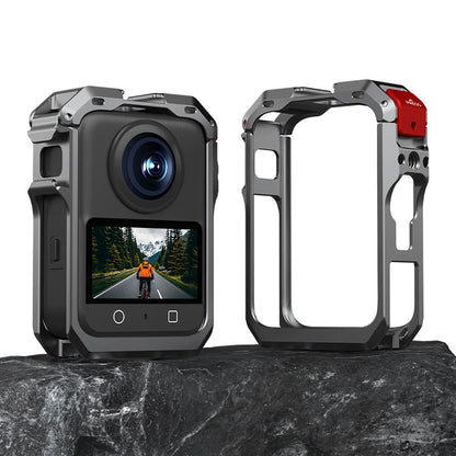 Metal Rabbit Cage Frame Case + Lens Cover for DJI Osmo 360 Action Camera