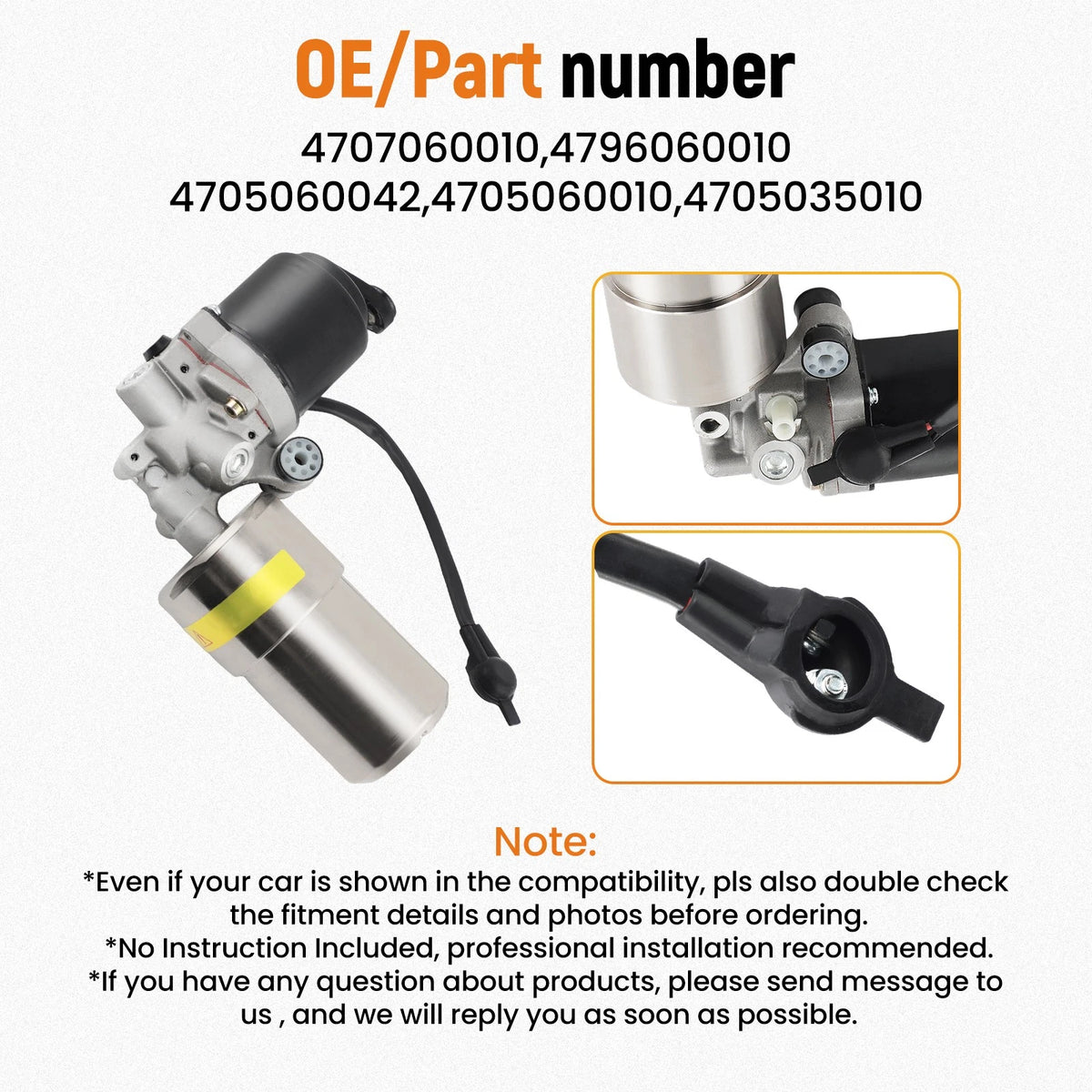 ABS Pump Brake Booster Motor for Land Cruiser (1998–2007) 4705060010