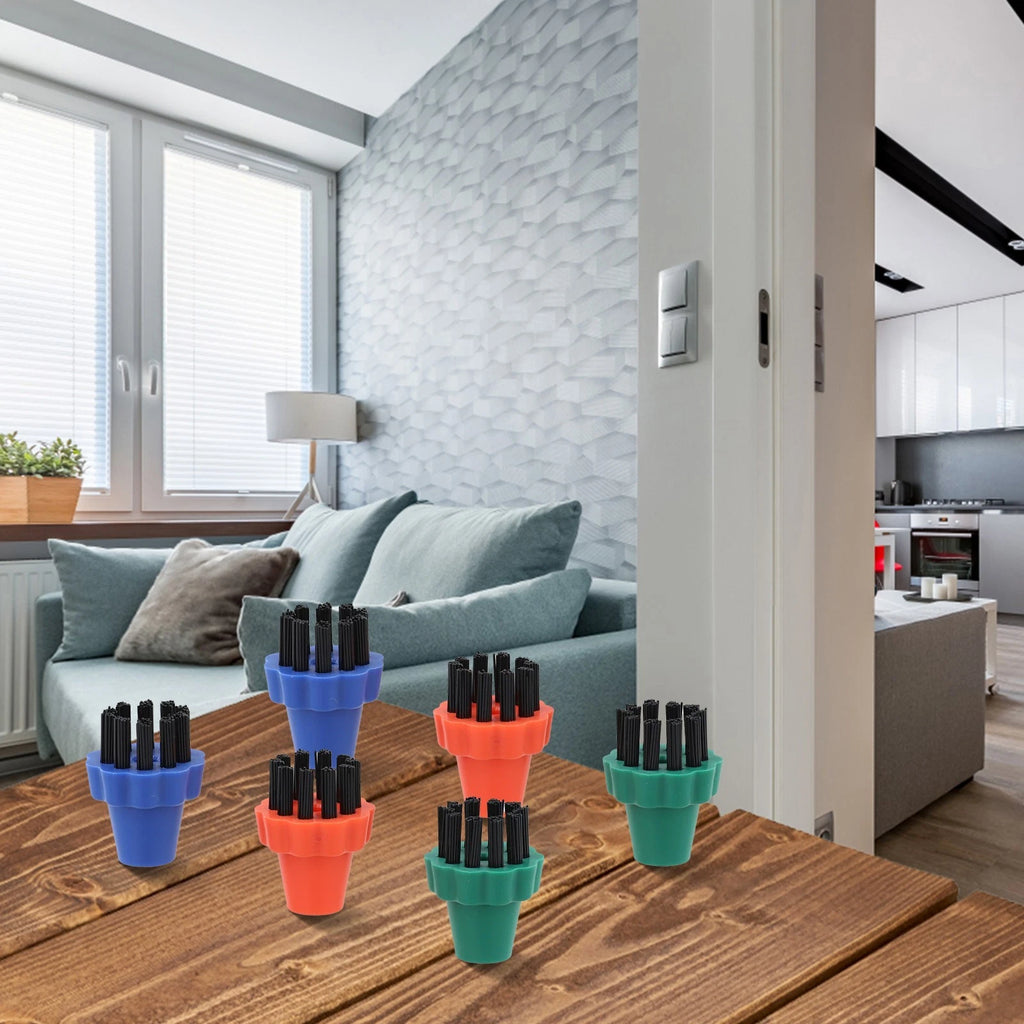 3 Pack Nylon Bristle Brushes for Vaporetto Lecoaspira Unico