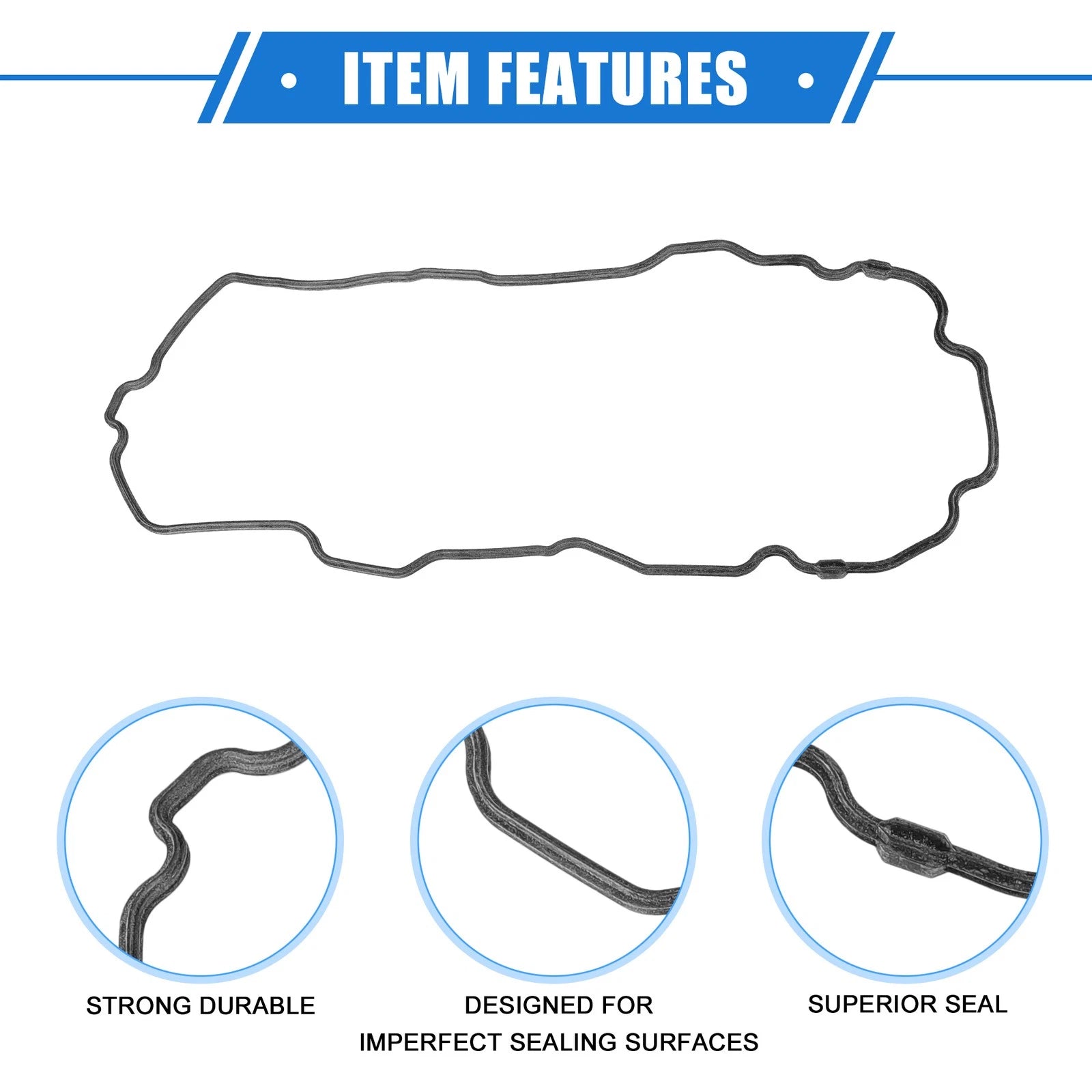 Oil Pan Gasket for Ford (2004–2012) Rubber Black