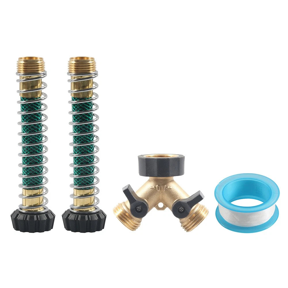 2 Way Hose Splitter Connector for Garden Hose (3/4")