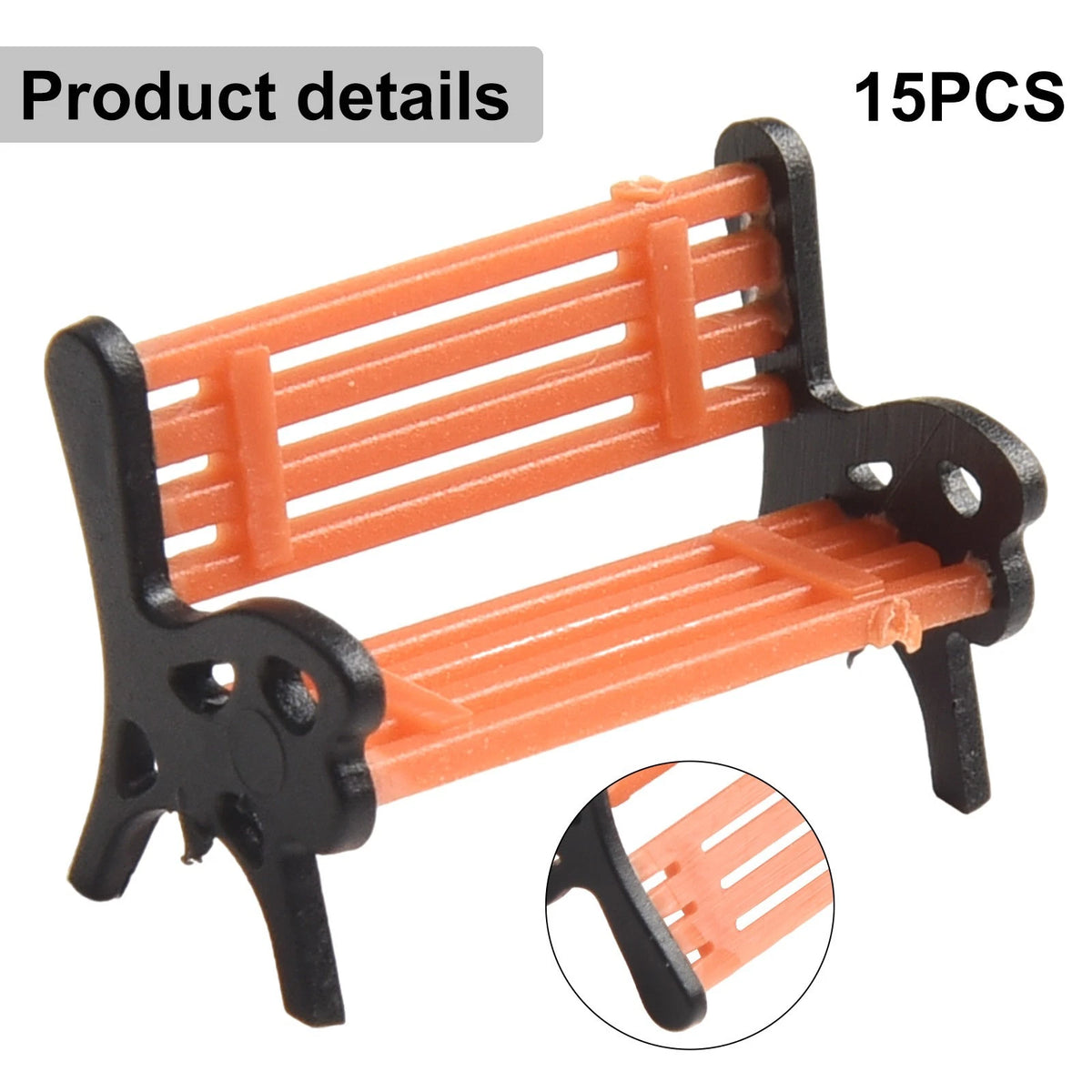 Model Bench Chair for HO Scale
