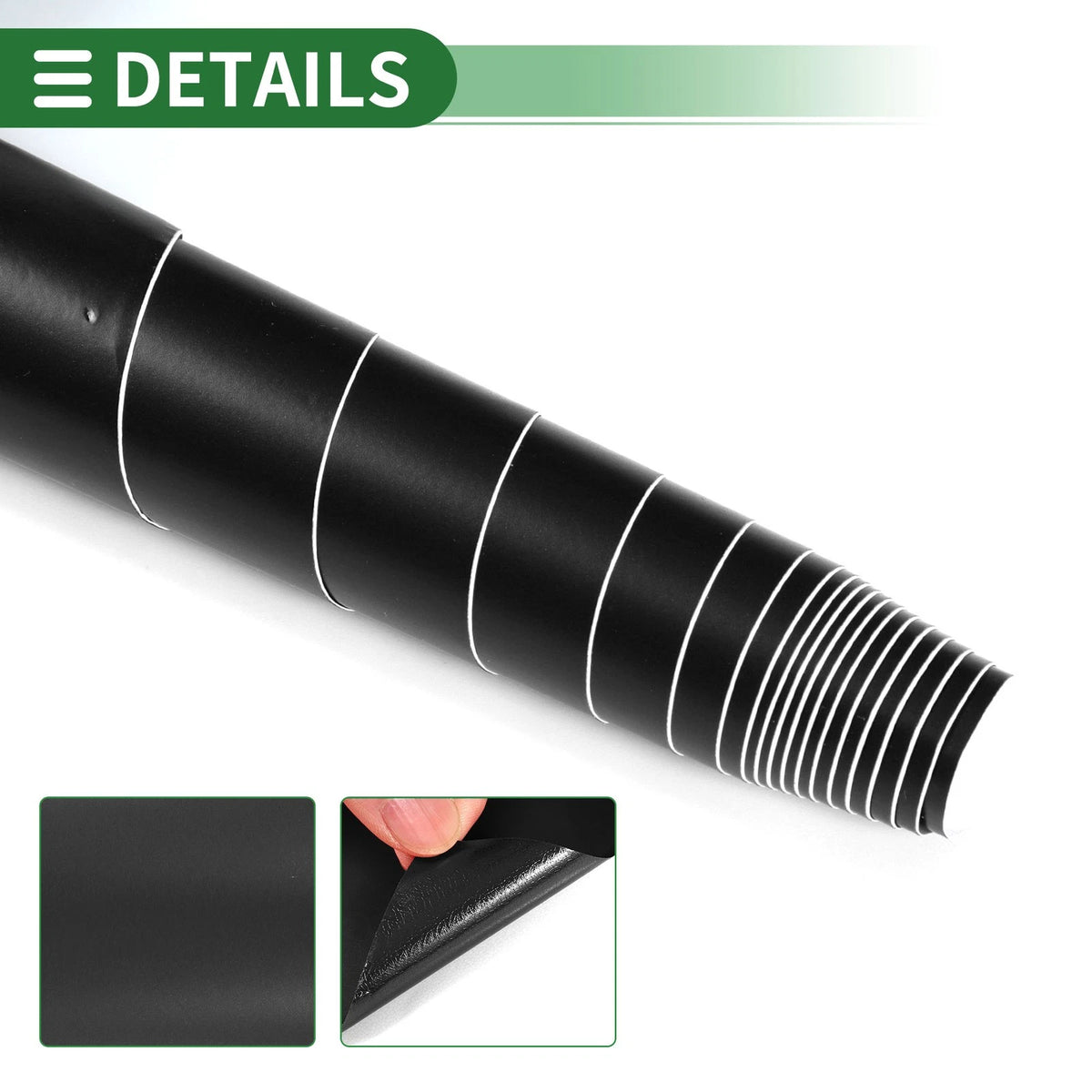 Matte Black Car Wrap Film 9.9 ft x 59.84 inch (1 Pc) Exterior Interior
