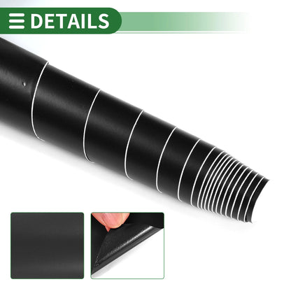 Matte Black Car Wrap Film 9.9 ft x 59.84 inch (1 Pc) Exterior Interior