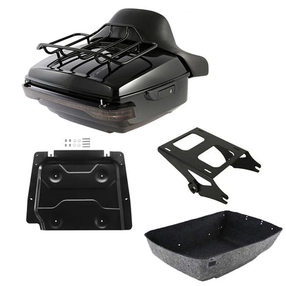 Trunk Pad Backrest Mount Rack Light for Harley Street Glide (2014–2026)