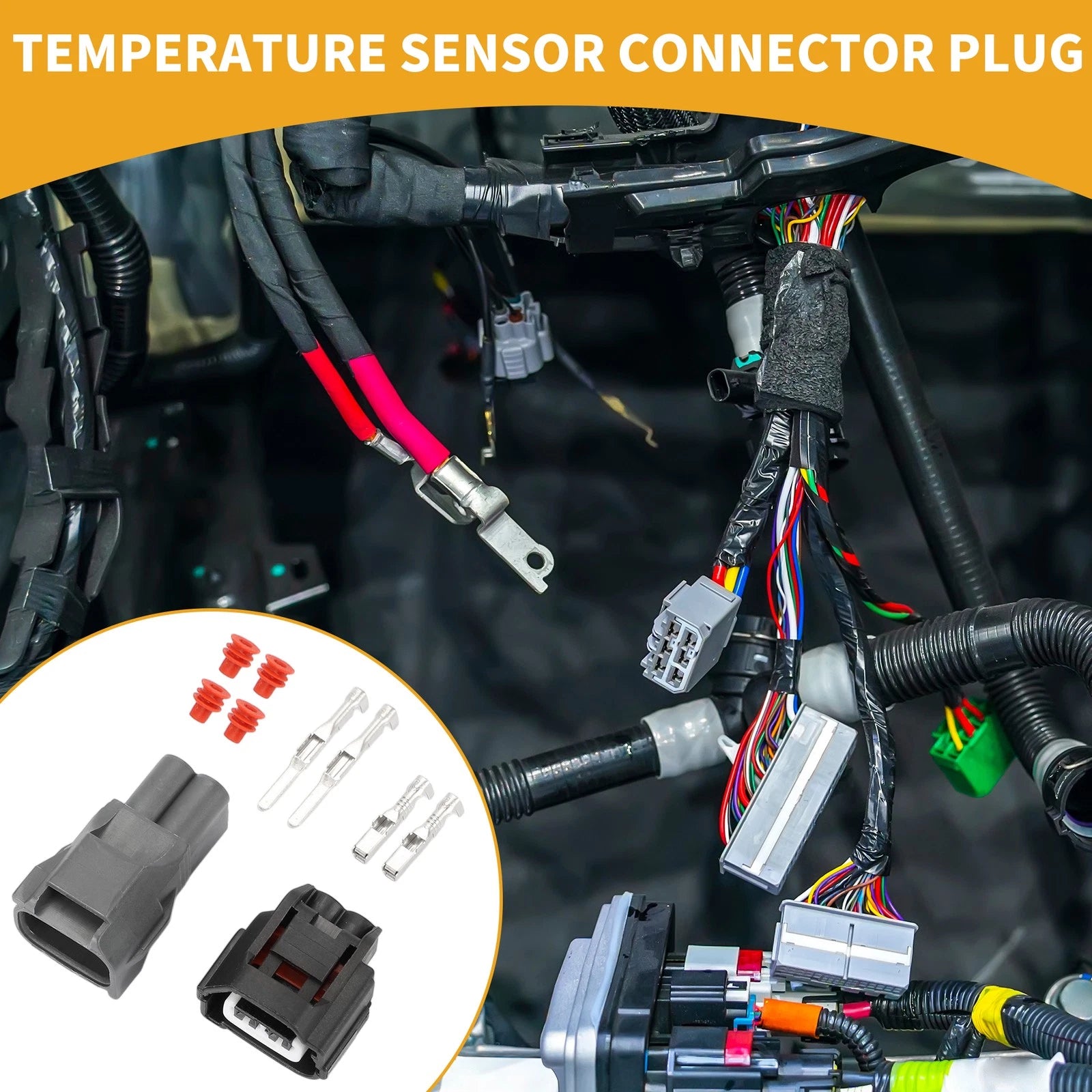 Temperature Sensor Connector Plug Replacement for Toyota 1 (Set) (2000–2018)