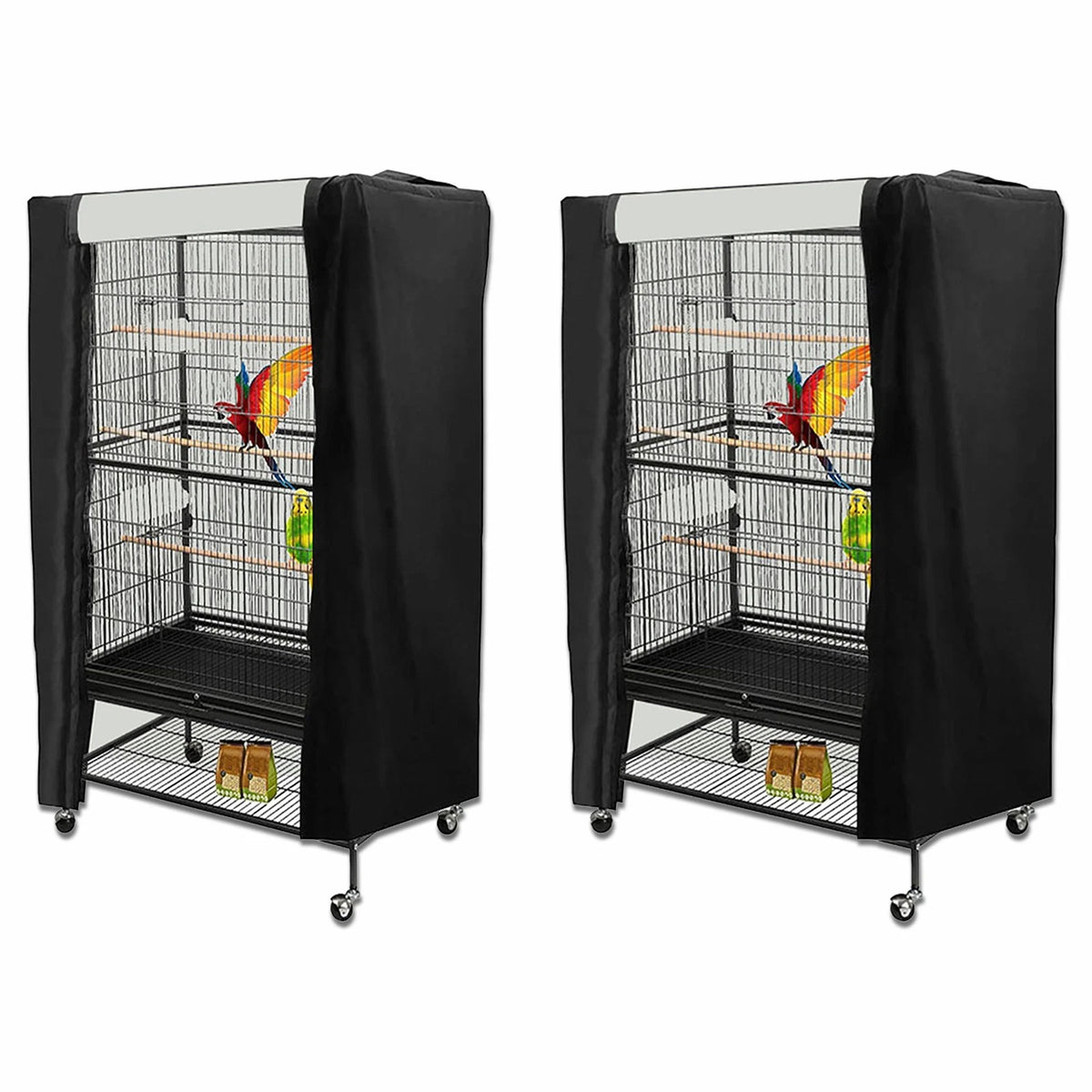 Washable Nylon Blackout Bird Cage Cover for Easy Cleaning