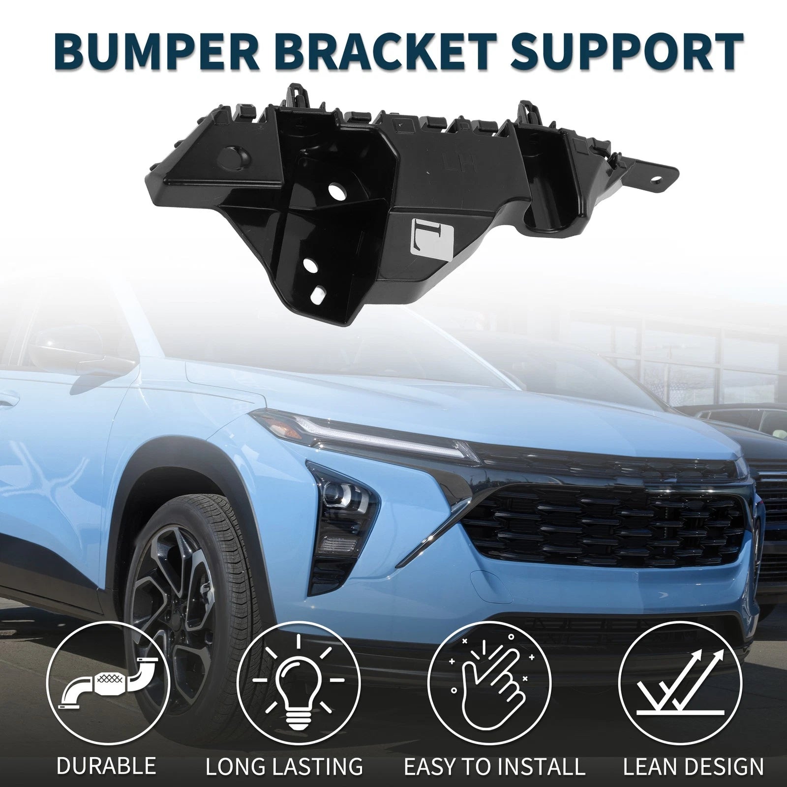 Left Front Bumper Retainer Bracket for Chevy Trax (2017–2022)