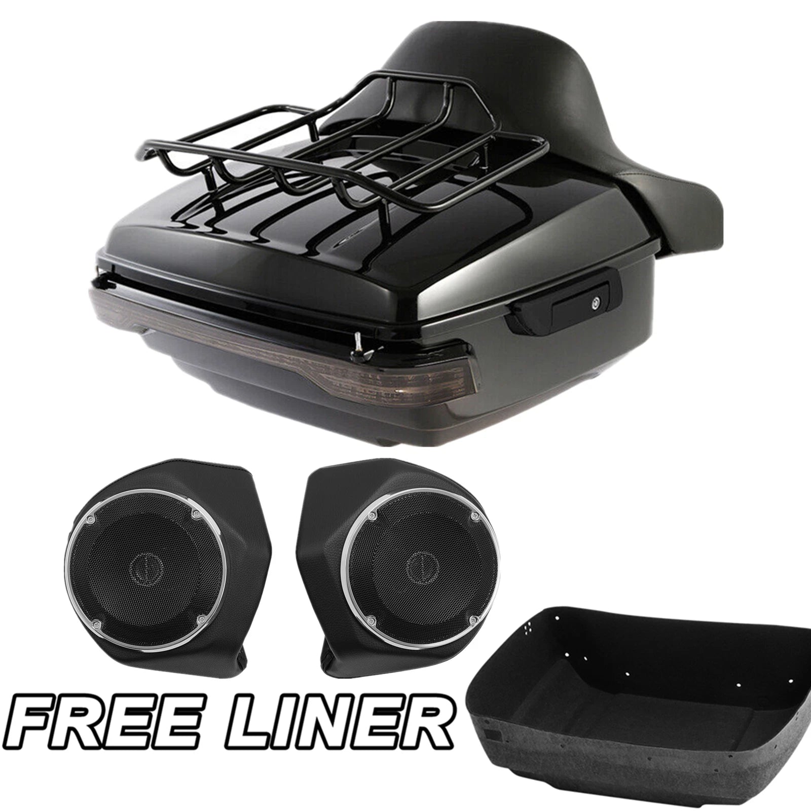 Trunk Top Rack Light Speakers for Harley Electra Glide (2014–2025)