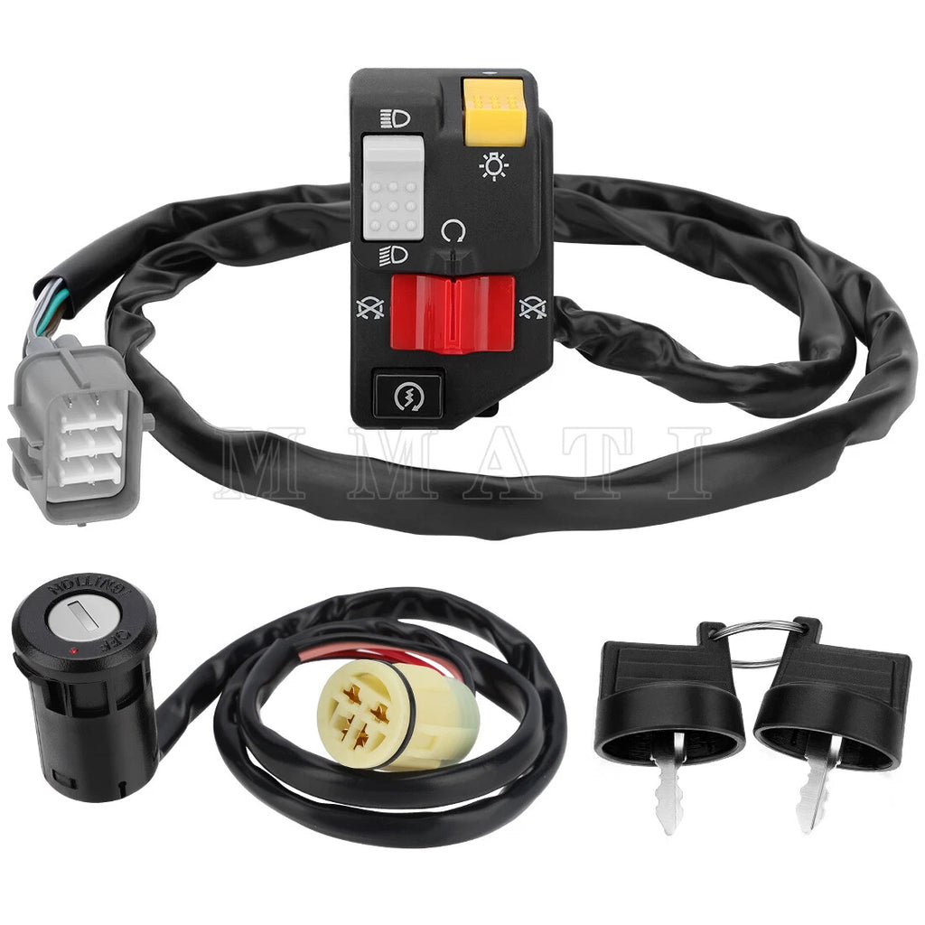 Handlebar Kill Switch & Key Switch for Honda Rancher 350 TRX350TM 2000–2005