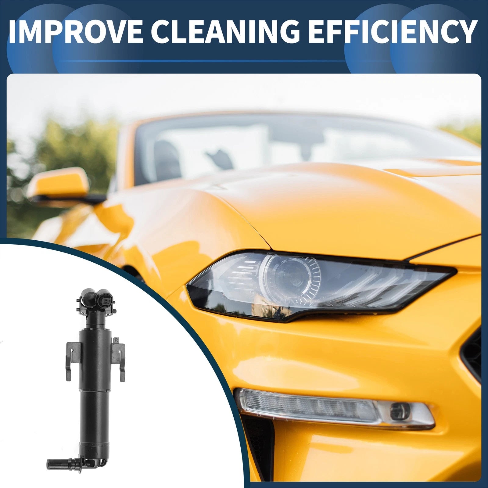 Front Passenger Side Headlight Washer Nozzle for BMW 740i (2014–2018)