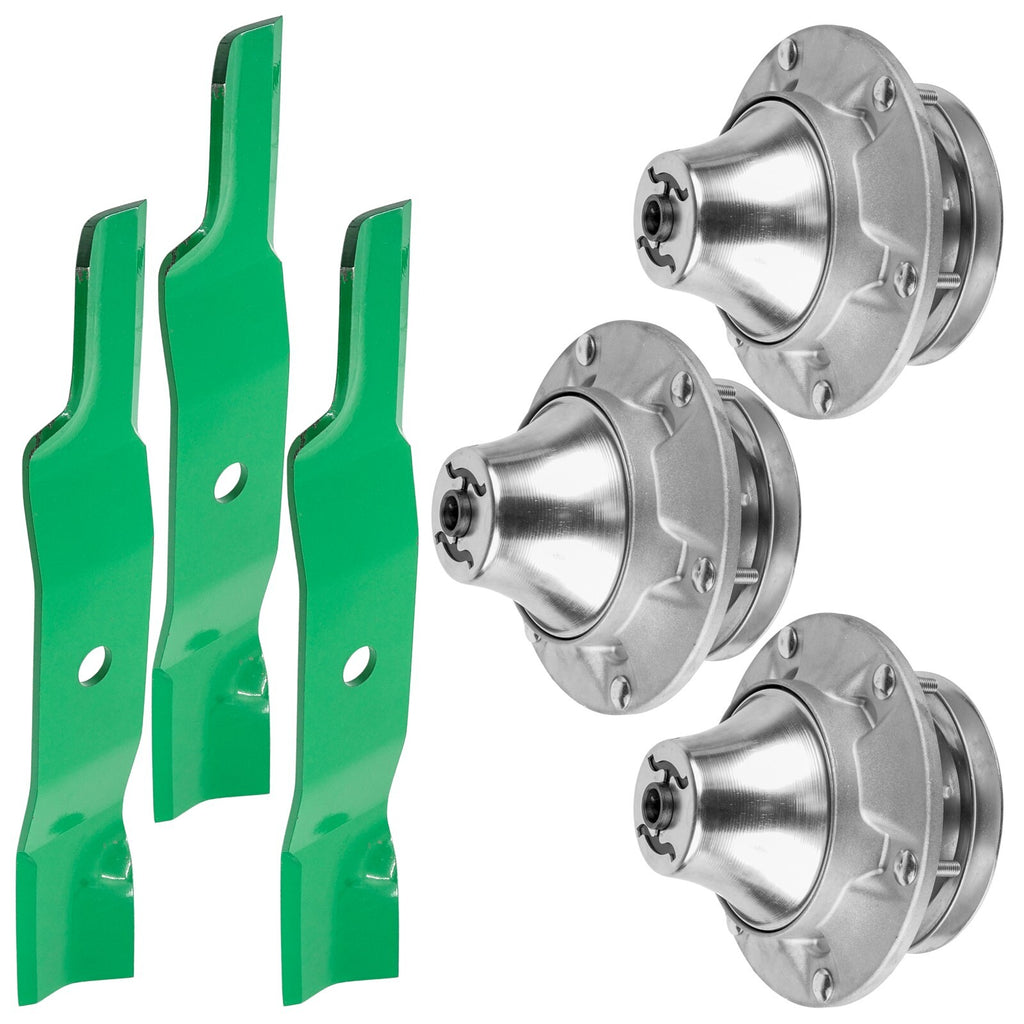 Deck Spindle and Blade Replacement for John Deere Z915B Z920R (2014–2019)